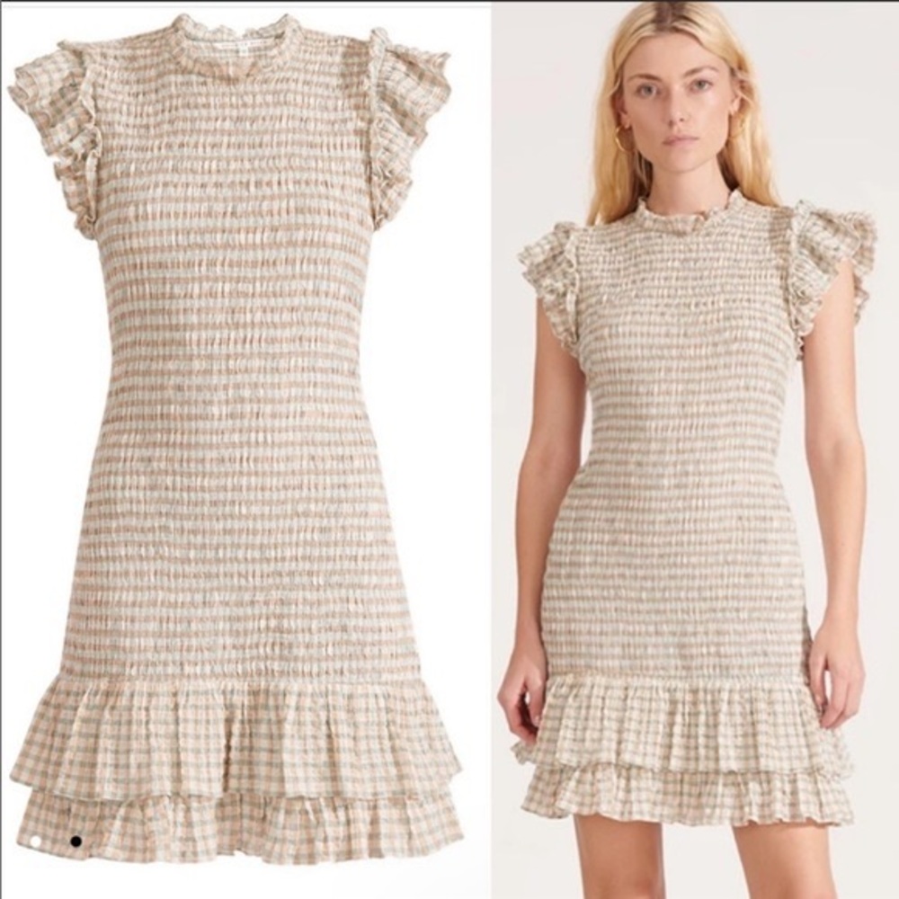 Veronica beard smocked dress